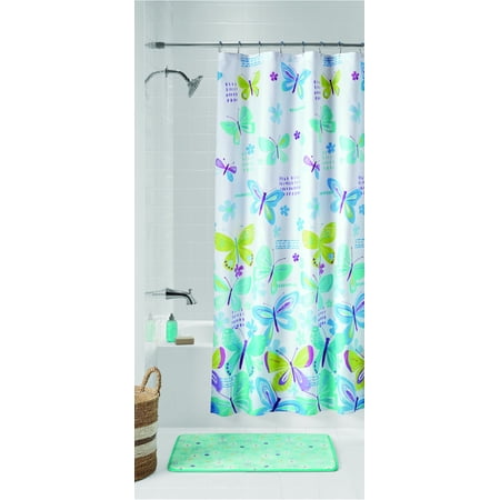 Mainstays Kids Printed Butterfly Bath Set 14 Piece Walmart Com