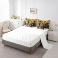 thumbnail image 5 of Castle Fairy Farmhouse Animal Donkey Twin Bedding Sets 7-Piece for Female Men Women,Yellow Floral Sunflowers Bedding Comforter Set Microfiber,Farmhouse Lodge Cabin Breathable Sheet Sets, 5 of 8