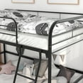 thumbnail image 4 of MAYEERTY Black Metal Twin Loft Bed: Space - Saving Design, 4 of 5