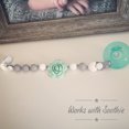 thumbnail image 3 of Pacifier Clip Girl, BPA Free Silicone Teether, Set of 2 (Soft Gray/Coral/Mint/White), 3 of 3