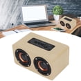 thumbnail image 1 of Wireless Wooden  Speaker Retro Wireless Subwoofer AUX Stereo Speaker for Home Tablet, 1 of 7