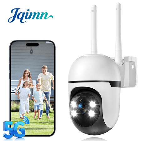 Security Camera Outdoor Wired, 2K Security Cameras for Home/Dome, 2.4G & 5GHz WiFi Surveillance Camera, Waterproof, Color Night Vision, Smart Alert