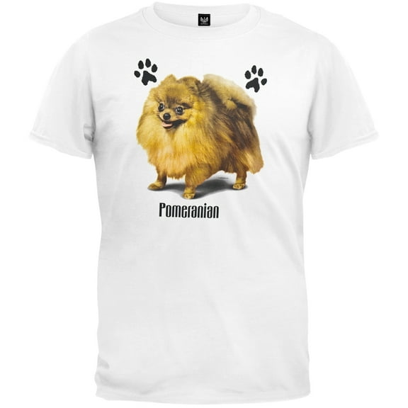 Pomeranian Profile White T-Shirt - 2X-Large