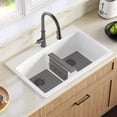 thumbnail image 6 of Bligli PVC Sink Divider Mat - Grey (12.2"x4.7"), Non-Slip with 6 Suction Cups, Scratch & Stain Resistant, Fits Divided Basins, Easy to Clean, 6 of 7
