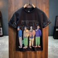 thumbnail image 5 of Camiseta de cuello redondo de anime para hombre, camisetas vintage con gráficos Kpop para hombre, ropa V, top Katoen 5xl, ropa de calle, dibujos de algodón, elegante, tallas S XL, 5 of 5
