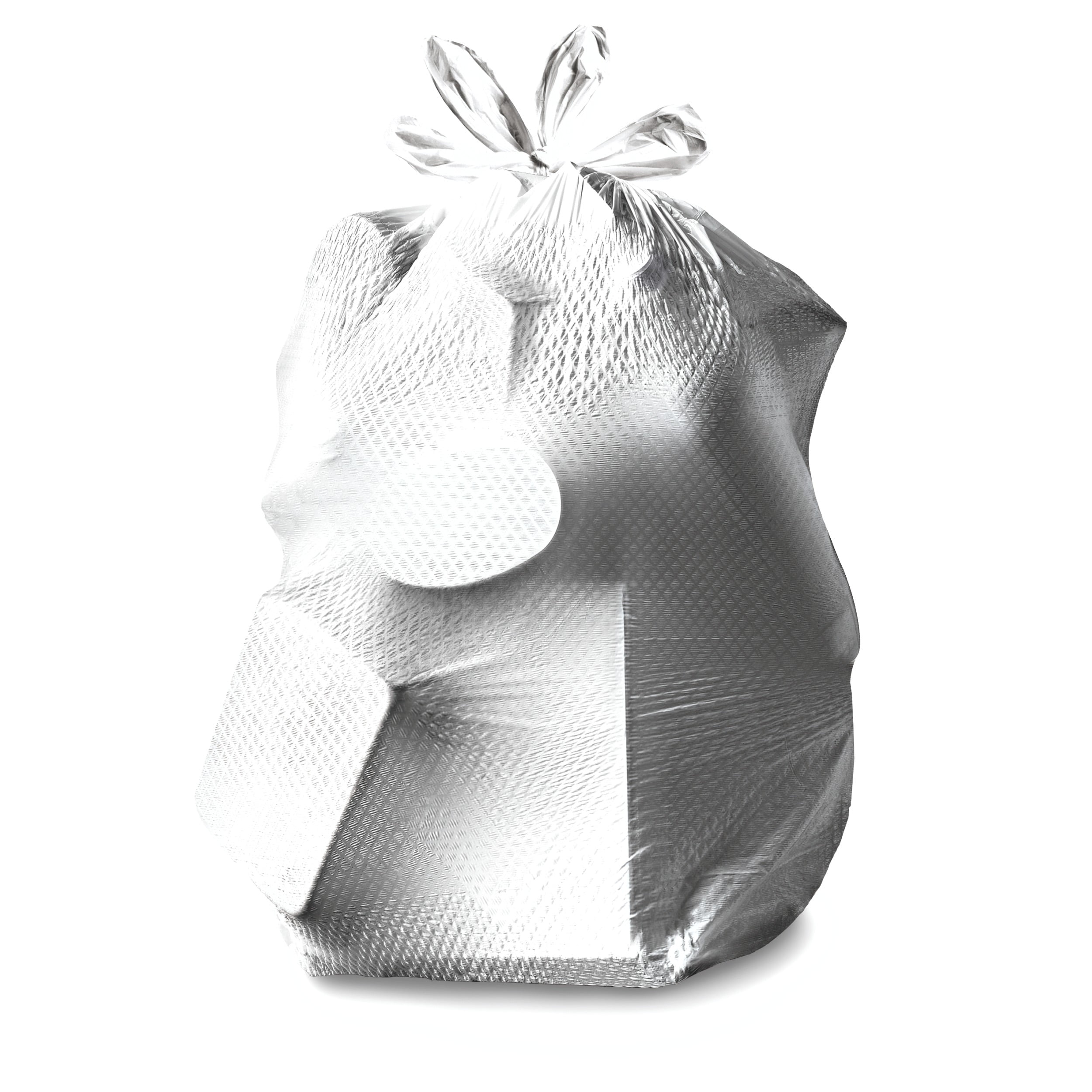 Medium Garbage Bags, ForceFlex, White, 8 Gallon, 26-Ct.
