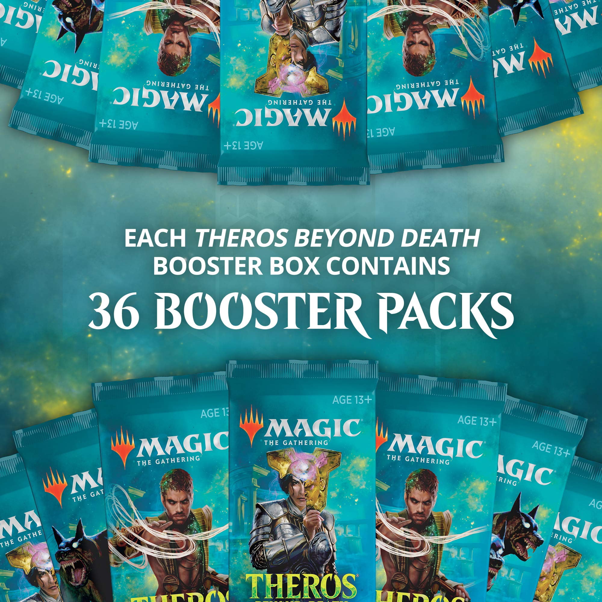 theros booster box MTG Magic: The Gathering Theros Beyond Death Sealed Booster Box (36 Packs,  Cards, Decks)