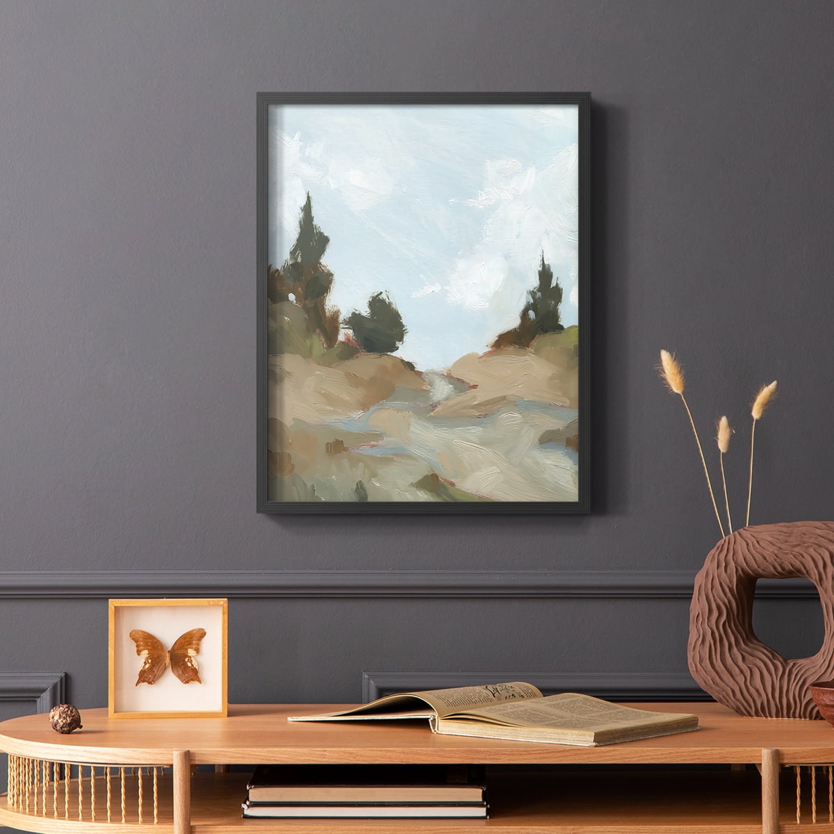 West Fork Hiking Trail I Framed Print in Black Solid Wood 16 x 20 Framed Print