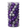 thumbnail image 1 of Nearly Natural D1002-SV 60 mm Holiday Shatterproof Christmas Tree Ornament Set with Re-Useable Tube, Silver - 101 Count, 1 of 1
