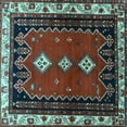 thumbnail image 1 of Ahgly Company Indoor Square Persian Light Blue Traditional Area Rugs, 6' Square, 1 of 4