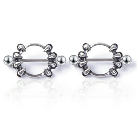 Nipple Ring Personalized Nipple Ring Teeth Shaped Anti Allergy Body