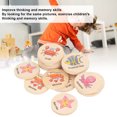 thumbnail image 3 of 20pcs Memory Matching Toys, Wooden Match Memory Game Educational Memory Matching Game For Kids Toddlers, 3 of 8