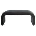 thumbnail image 4 of SAFAVIEH Tenko Modern Solid Glam Accent Bench, Black, 4 of 9