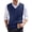 A003-Dark Blue, variant on Sweater Vest Men V Neck Knitted Pullover Business Tops Sleeveless Loose Fit Knitwear Vests