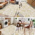 thumbnail image 6 of Farmhouse Yellow Large Area Rugs for Bedroom Living Room, Soft Non Slip Carpet Bedside Rug, Vintage Flower Leaf Botanical Plant Rectangular Floor Cover Kitchen Accent Rug 2.7'x5' for Office, 6 of 9