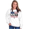 thumbnail image 3 of Honor Navy Courage American Flag Sweatshirt for Men or Women Brisco Brands M, 3 of 6
