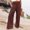 *Brown, variant on Women High Waisted Cotton Linen Pants,Wide Leg Pants with Pockets ,Comfy Casual Trousers Light Blue,Womens Plus S