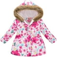 thumbnail image 1 of Veste Matelassée pour Enfants Garçons et Filles Imprimé Mode Dessin Animé Grand Garçon Long Col à Capuche Veste Matelassée, 1 of 5