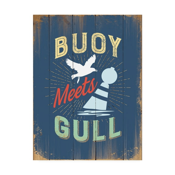 Trademark Fine Art 'Punny Coastal IV' Canvas Art by JJ Brando