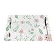 thumbnail image 1 of YFYANG Washable Heat-Resistant Placemats, 70% PVC/30% Polyester, Flower Leaves Pattern Kitchen Table Mat, 12" x 18" 6 Piece, 1 of 6