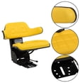 thumbnail image 6 of ALL-CARB Yellow Universal Tractor Suspension Seat Replacement for John Deere 1020 1530 2020 2030 2040 2550 2630 2640 5200 5210 5300 5310, 6 of 6