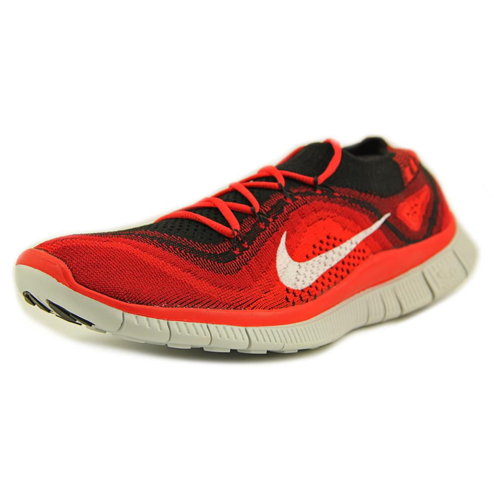 Nike Free Flyknit+ Men Toe Synthetic Red Running Shoe - Walmart.com