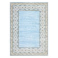 thumbnail image 1 of Washable Area Rug - Modern Soft Low Pile Carpet, Non-Slip & Collapsible, Mark Resistant - For Living Room, Bedroom, Dining Room - Light Blue, 5x7ft, 1 of 8