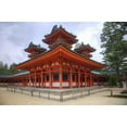 thumbnail image 2 of Flaherty, Dennis 24x17 Gold Ornate Wood Framed with Double Matting Museum Art Print Titled - Japan, Kyoto, Heian Jingu Shrine, Shinto shrine, 2 of 4