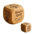 thumbnail image 2 of Quilter's Dice - Handmade Wooden Quilting Dice (6 Engraved Tasks), Creative Tool for Quilting Projects & Gift for Sewists 1PC, 2 of 6