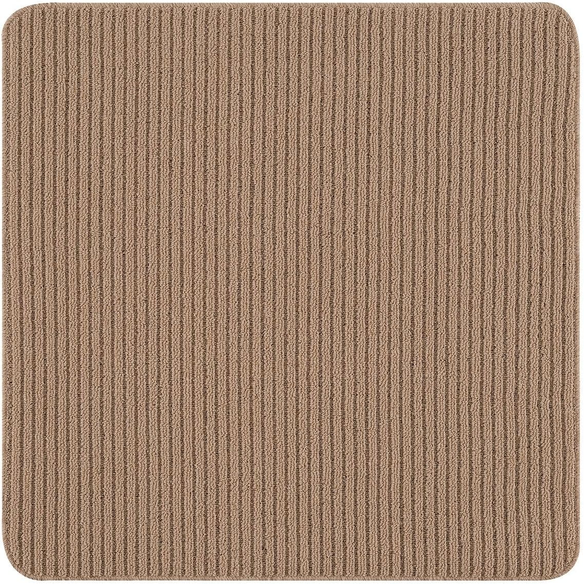 Beverly Rug Non-Slip Machine Washable 3 x 3 Beige Indoor Area Rugs