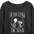 thumbnail image 3 of Corpse Bride - I'm Dead In Dog Years - Women's Lightweight French Terry Long Sleeve Shirt, 3 of 5