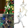 thumbnail image 2 of Mosey Men Women Runner Snowman Hanging Decoration Hollow Love Heart Heavy Duty Metal Craft Running Boy Girl Ornament Pendant Sports Enthusiast Gift, 2 of 8