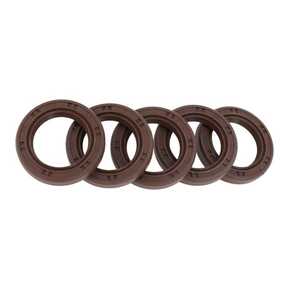 Anillo de sello de aceite universal Unique Bargains TG4 Lip Seal 28x42x7mm Caucho FKM de alta presión marrón 5 Pcs