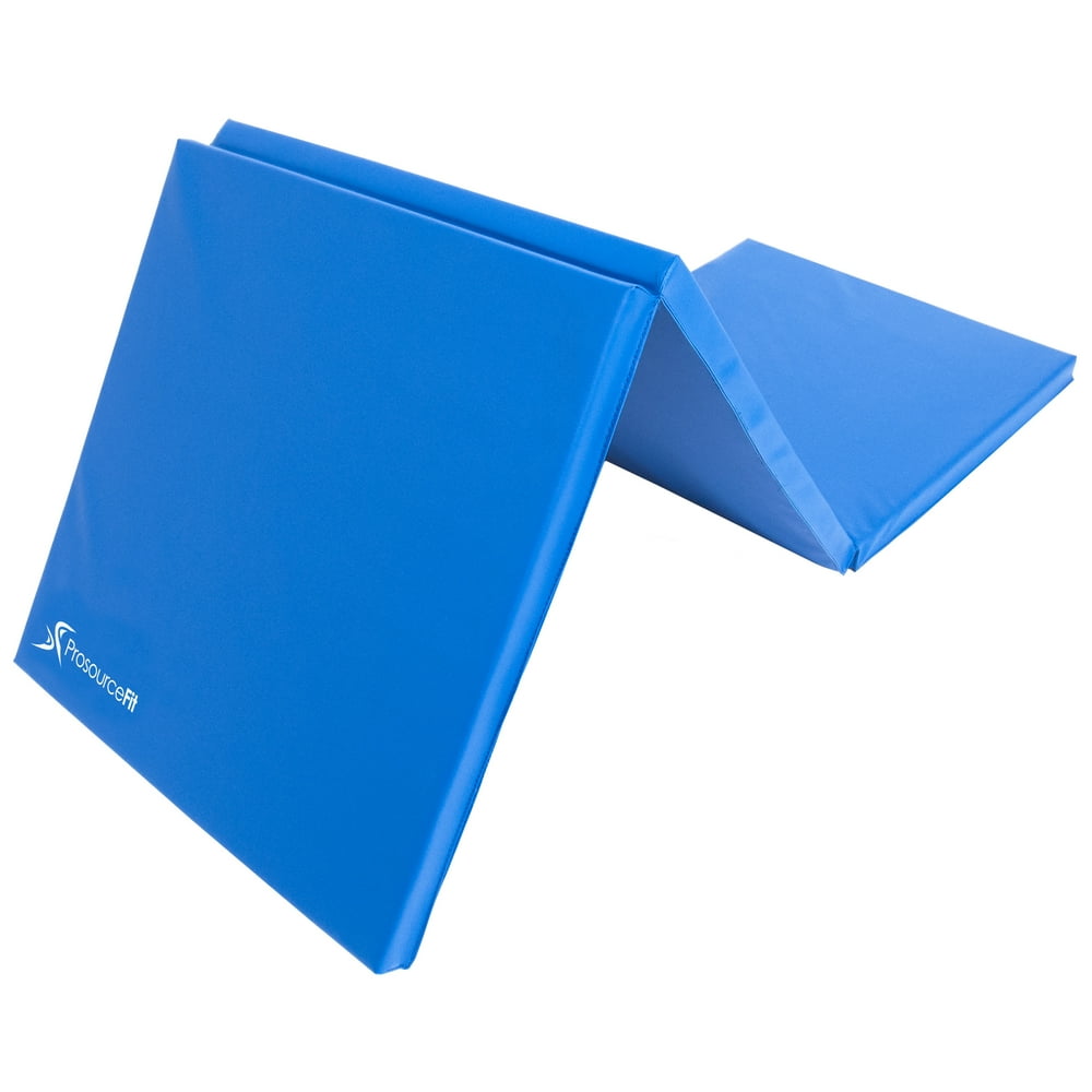 TriFold Folding Exercise Mat 6 x 2, Blue