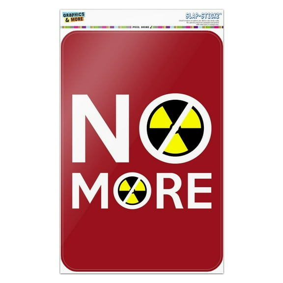 No More Nuclear Nuke Clean Energy Power Home Business Office Sign