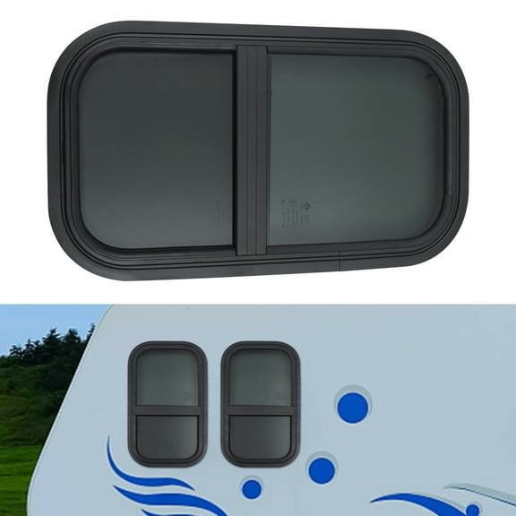 12" W x 22" H Camper Teardrop Cargo Vertical Trailer Window Replacement for RVs, trailers, pickups