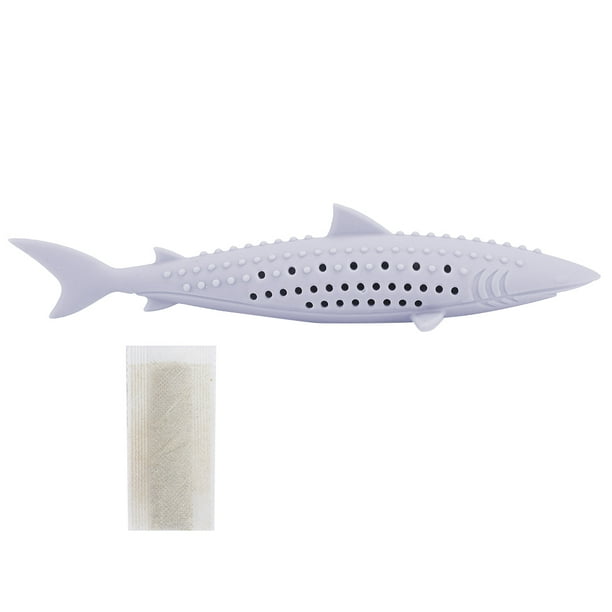 Juguete de silicona para peces para gatos, juguete interactivo para gatos con hierba gatera para gatos y mascotas, diseño fácil de usar