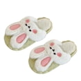 thumbnail image 3 of Cute Rabbit Cotton Slippers Plush Soft Warm Removable Washable Winter Slipper for Home, 3 of 8