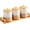Orange Ceramic Canisters, variant on Ceramic Canisters Set with Airtight Lids, 22oz Coffee Canisters Sets for the Kitchen, Large Jars for Flour, Sugar, Pasta, Coffee, Cookies, Tea - Set of 3 - Blue and White