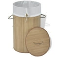 thumbnail image 5 of vidaXL Collapsible Laundry Basket Laundry Bin Dirty Clothes Hamper Bamboo, 5 of 31