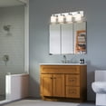 thumbnail image 3 of Design House Dane Traditional 4-Light Chrome Bath Vanity Light with Frosted Glass Shades, 3 of 4