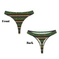 thumbnail image 3 of Balery Carnival Mardi Gras Tangas de Algodón para Mujer con Estampado – Ropa Interior Sexy, Transpirable, G-string-X-Large, 3 of 6