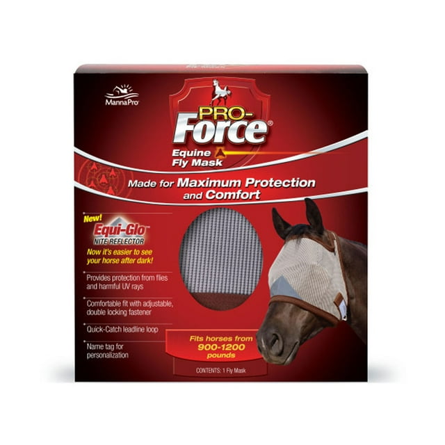 Manna Pro Masque pour Cheval et Mouches Force