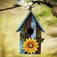 thumbnail image 2 of Wood Bird House for Outside Hanging Bird Box Decorative Hand Painted Birdhouse for Small Bird Finch Cardinal Wren Birdhouse Bird Home, 2 of 6