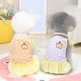 thumbnail image 3 of Sweet Floral Pattern Pet Dress - Comfortable Cotton Clothes for Dogs and Cats in Spring, 3 of 8