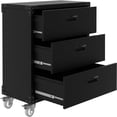 thumbnail image 6 of EastVita 3-Drawer Rolling Tool Cabinet - Heavy Duty Garage Storage On Wheels for Warehouse Basement Workshop Black, 6 of 7