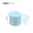 thumbnail image 2 of Uxcell 1 1/2" Wide Sparkly Sheer Wired Organza Ribbon Pastel Chiffon Ribbons 3 Yard Light Blue, 2 of 7