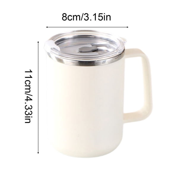 Rkxzt Stainless Steel Cup,Stainless Steel Insulated Coffee Cup 500ml Double Wall Vacuum Sealed Leak Proof Travel Mug,Coffee,Tea Espresso