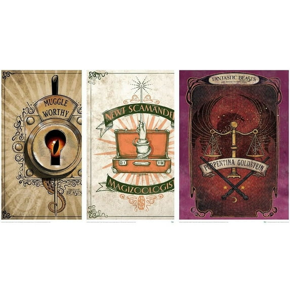 Poster - Fantastic Beasts - Art Print Set #1 pack-of-3 18x24" fb-0216