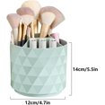 thumbnail image 2 of Makeup Brush Organiser, 12× 12× 14cm Makeup Brush Holder with 5 Compartments Make up Organiser for Lipstick, Eyeliner, Pen(Green), 2 of 4